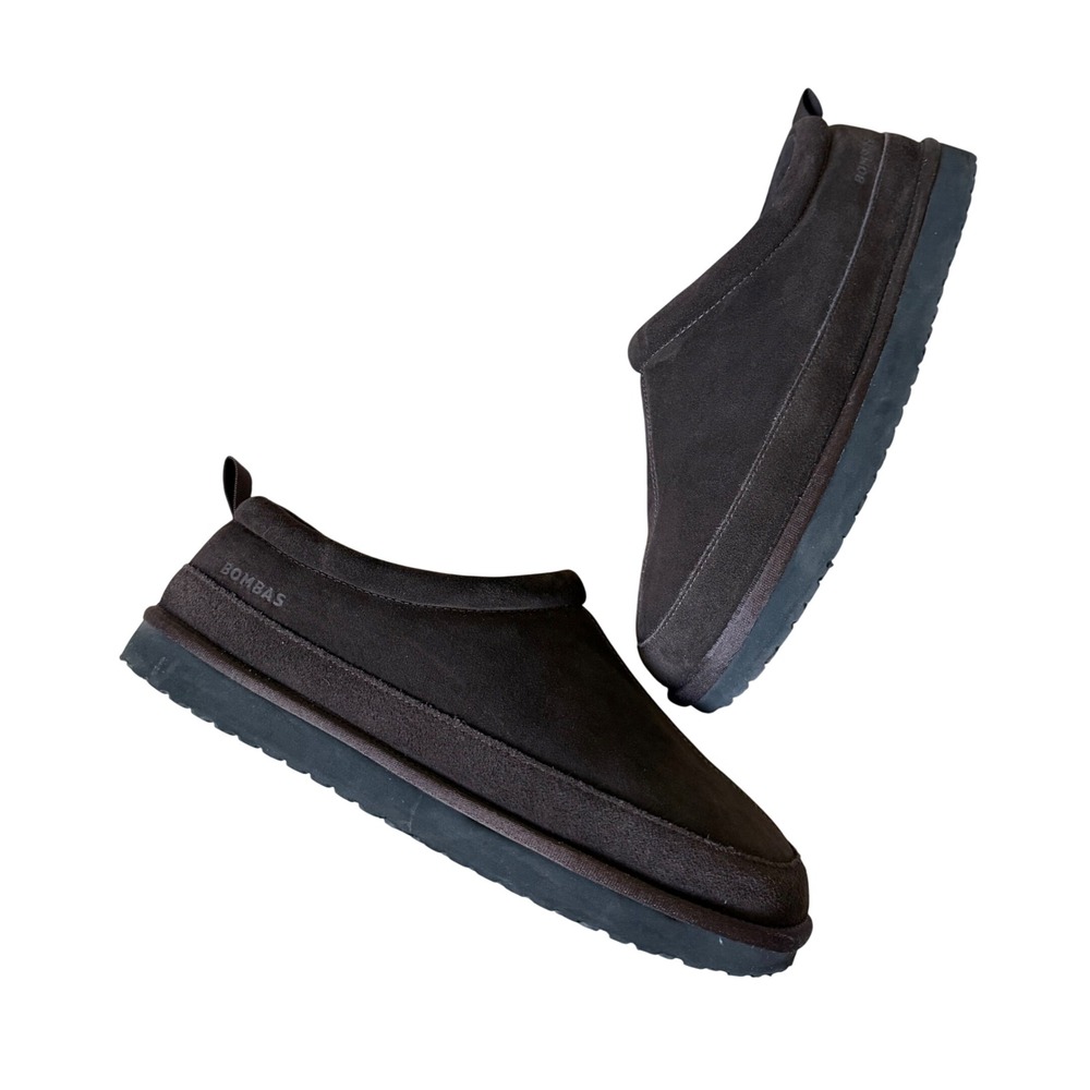Bombas Men's Slippers Saturday Suede Slip On Chocolate Brown 11